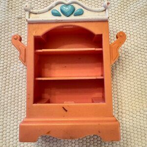 1996 Fisher-Price Loving Family Dollhouse Pink Wardrobe Armoire Closet Girls
